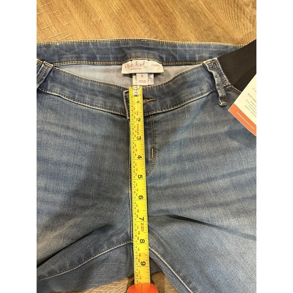 NWT Isabel Maternity By Ingrid & Isabel Skinny Jegging Jeans Blue Denim Size 8 - Picture 14 of 16